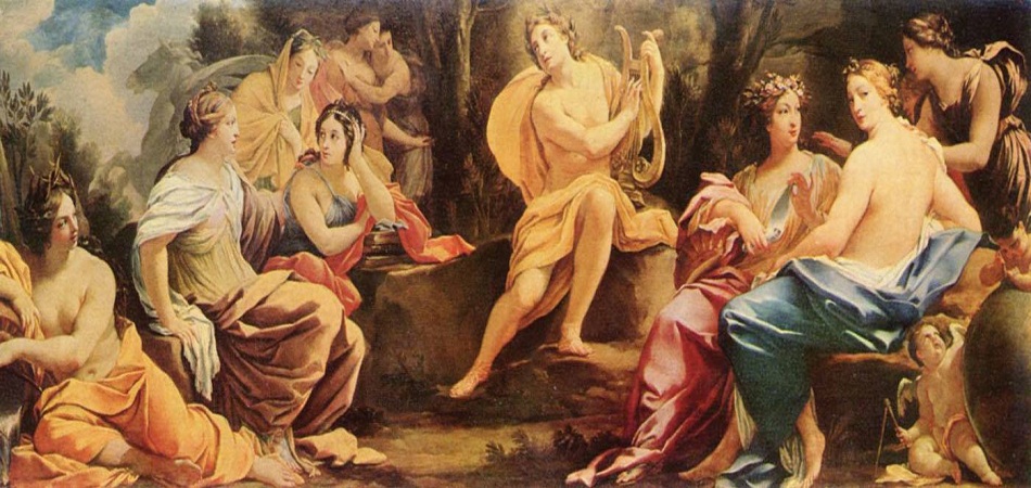 Apollon, imaginé et peint par des artistes